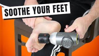 How To Massage a Foot With a Massage Gun