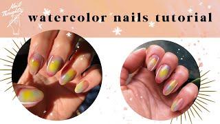 WATERCOLOR NAILS TUTORIAL