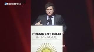 Javier Milei, desde Praga: "Probablemente me den el Nobel de Economía"