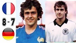 Germany 3 x 3 (5-4) France (Platini, Rummenigge)  ● 1982 World Cup Extended Goals & Highlights HD