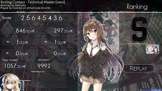 ReplayEdit | Cookiezi | 7.58* | Rolling Contact - Technical Master [owo] +HDHR