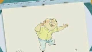 Dancing James Baxter - self caricature animation