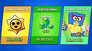 SON DAKİKA YARIN HERKESE ÜCRETSİZ VERİLECEK ELMAS | KOSTÜM | EFSANEVİ STARR HEDİYESİ Brawl Stars