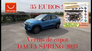 TUTO Installation vérins de capot Dacia SPRING 2023