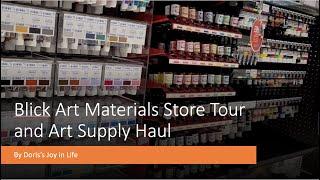 Blick Art Materials Store Tour and Art Supply Haul