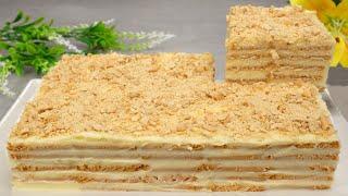 Cake in 5 minutes! You will make this cake every day. Simple and delicious ​Napoleon cake
