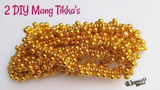 2 DIY Beautiful Mangtika's Making At Home | Bridal Hair Accessories | Jewellery | uppunutihome