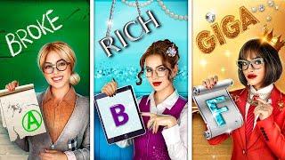 Broke VS Rich VS Giga Rich Teacher!