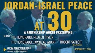 Jordan-Israel Peace at 30: A Partnership Worth Preserving