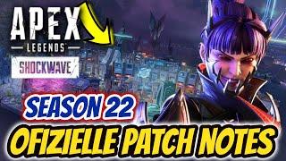 ALLE OFFIZIELLEN PATCH NOTES für SEASON 22! / Apex Legends (deutsch)