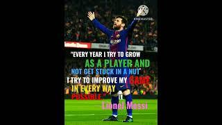 "Every year I try..........." - Lionel Messi, true words by legend, #shorts #messi