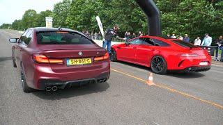 Modified Cars Drag Racing - Twin Turbo R8 vs M5 F90 Competition vs GT63 S AMG vs Jeep Cherokee SRT