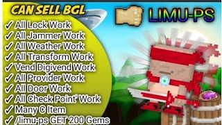 CUSTOM ITEM 500+ !! CAN SELL BGL ??‼️|| GTPS 2024 || #gtps  #terbaru || LIMU-PS