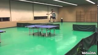 Warming up like a boss in table tennis!