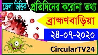 Brahmanbaria Corona Update Information 24 07 20 CircularTV24 bangladesh  রংপুর করোনা তথ্য bangla