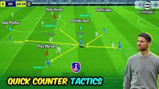 Understanding Quick Counter | Guide Best Formation & Tactics in eFootball 2024 Mobile