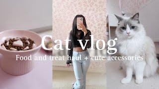 Cat food & treat haul + Cute accessories | Cat Vlog 4  