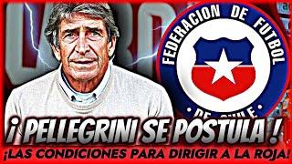 PELLEGRINI DESEA DIRIGIR A LA ROJA!¿CANDIDATO PARA CHILEASI SERIAN LAS CONDICIONES!