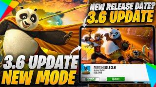 PUBG Mobile 3.6 Update Release Date | 3.6 Update New Kung Fu Panda Mode | PUBGM