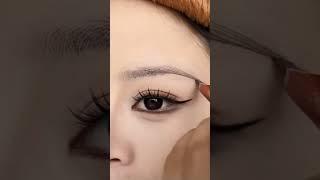 beauty art Korean eyebrow #Korean #eyes #makeup#youtubeshorts