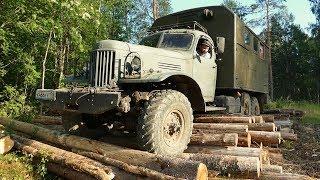 Зил-157 6X6 удивляет на бездорожье!