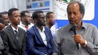 Madaxweyne Xasan Sheekh "Dadka Soomaaliyeed waxaan uga digayaa la macaamilka Argagixisada..