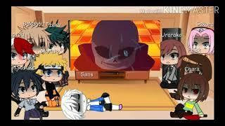 Naruto, BNHA and Undertale react to Undertale Animation (videoların linki açıklamada) Türkçe tepki