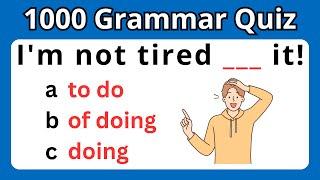 1000 English Grammar Test Practice Questions With Answers & Explanations