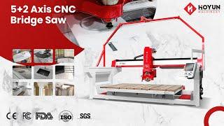 Bridge saw 5+2 axis #cnc stone cutting machine bridge saw for sale bridge cutting machine