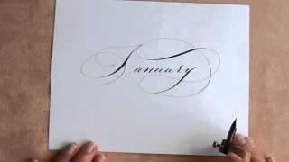 January Scetch. Nikolietta Calligraphy