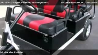 2007 ClubCar Villager 6, Black Lifted! 6 Passenger Limo Golf Cart Custom Lifted - for sale in Acme