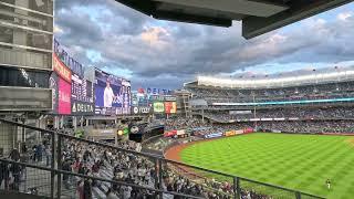 Jose Trevino homers (3) on a fly ball to left center field. Longest of Career Yankees vs Guardians