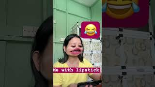 Me with lipstick #lipstick #crazy #funny #shorts #tiktokcele #thailand