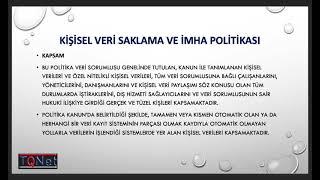 KVKK Kişisel veri saklama ve imha politikası