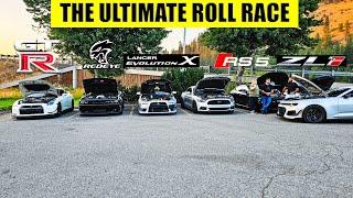 HELLCAT REDEYE VS CAMARO ZL1 VS AUDI RS5 STAGE 3 | THE ULTIMATE ROLL RACE!