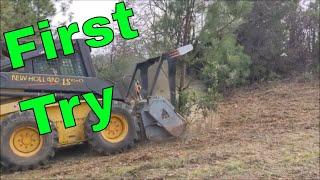 First Use with a Masticator, Land Clearing Tree Mulcher