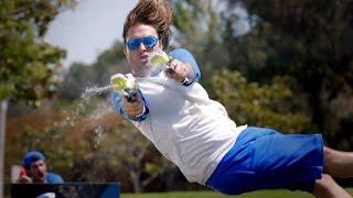 EPIC WATER GUN BATTLE! (Smosh Games vs. The Warp Zone)