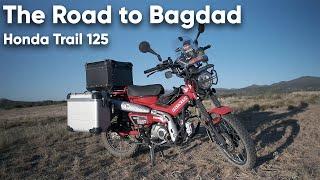 Honda Trail 125 Setup on the Road to Bagdad Arizona