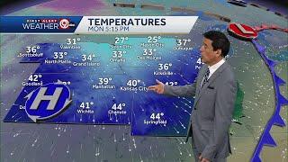 Kansas City weather: Big drop in temperatures Monday