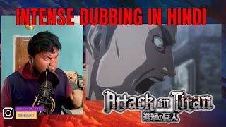 TOP Two Great ANIME SPEECH IN HINDI DUB | Madara Uchiha VOICE | ATTACK ON TITAN REAL FAN DUB