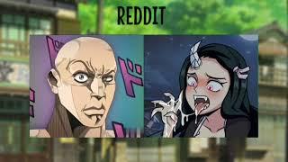 Anime vs Reddit ( x10 ) | Kimetsu no Yaiba | Nezuko Kamado