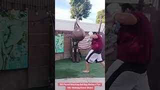 100 Pound Wrecking Ball Bag Workout Part 198. Working Power Shots!