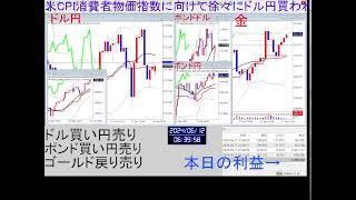 毎日ＦＸ24時間「生LIVE」配信中  2024年6月11日(火)24:00時点　本日の利益　約+670万円　明日のFOMCではタカ派の予想。ユーロ売りドル買い。