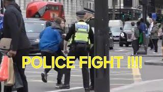 BTP TOP TAKEDOWN  POLICE FIGHT CAUGHT ON CAMERA/ London King Cross News