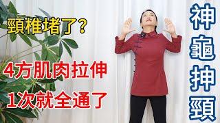 頸椎堵了，頭痛手麻？“神龜抻頸”拉伸法，4方氣血通，靈活輕鬆！【健康管理師李晓】