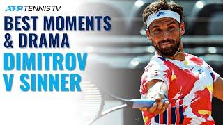 Grigor Dimitrov vs Jannik Sinner: Best Moments | Rome 2020