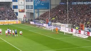 DSC vs HSV Freitstoß DSC am 02.02.2019