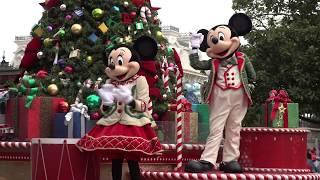 4K Mickey's Once Upon A Christmastime Parade Magic Kingdom