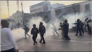 Протесты в столице Перу: полицейские применили слезоточивый газ