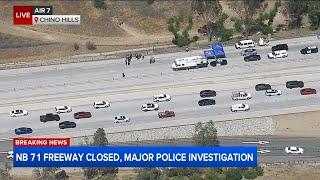Police shooting shuts down NB 71 Freeway in Chino Hills